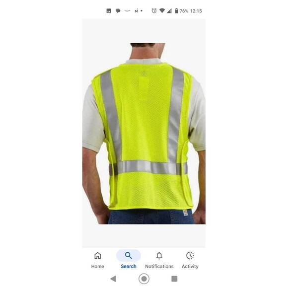 Carhartt 2XL/3XL Flame-Resistant High- Visibility 5-Point Breakaway Vest C-2 - Picture 2 of 2